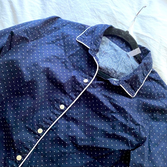 Gap Navy Blue Polka Dot Pajama Set - Picture 3 of 5